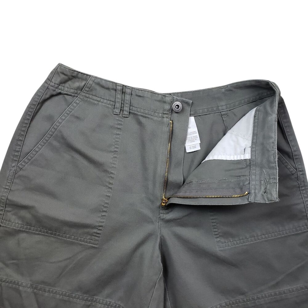 Vintage Liz Caliborne Lizwear Shorts Womens 8 Gray Chino Y2K Casual - Picture 5 of 10